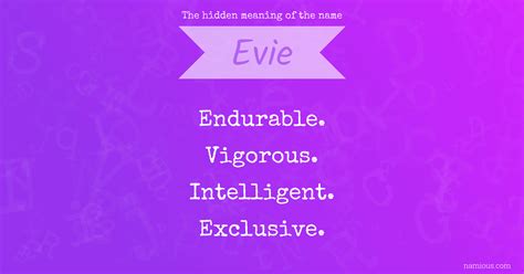 The hidden meaning of the name Evie | Namious