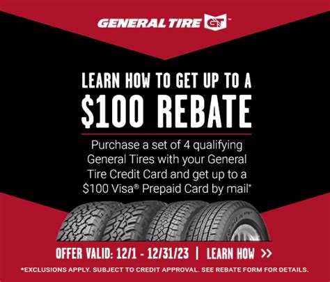 General: Up To $100 Rebate | Tires Etc