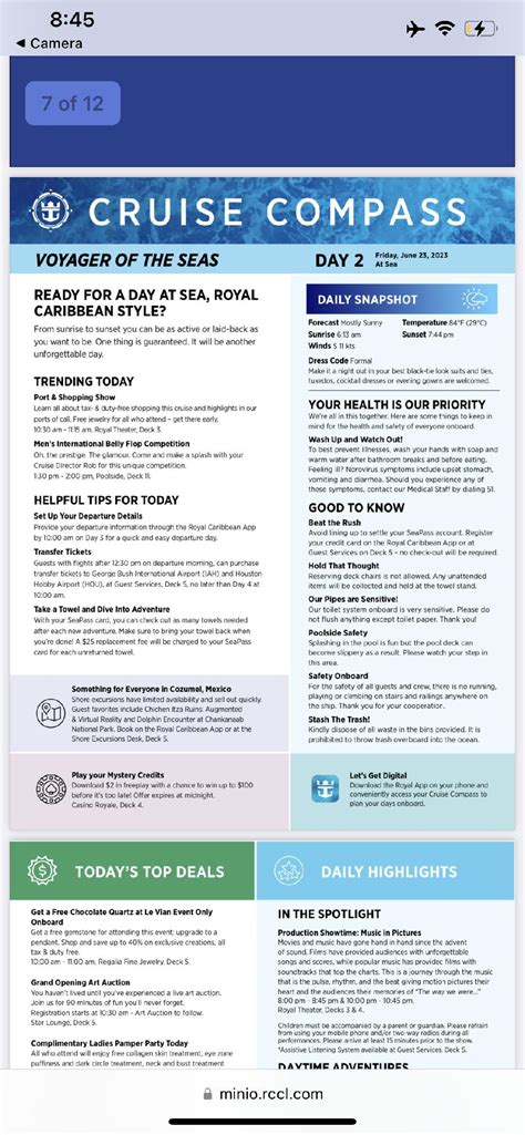 Voyager of the Seas 4-night Western Caribbean Cruise Compass - June 22 ...