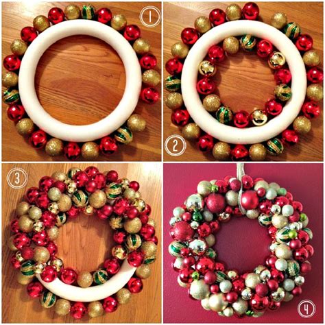 wreath+collage.jpg 1,024×1,024 pixels | Christmas ornament wreath ...