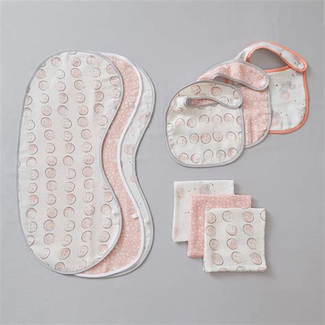 Elephant Muslin Burp Cloths - Set of Three – Annasimona Kids