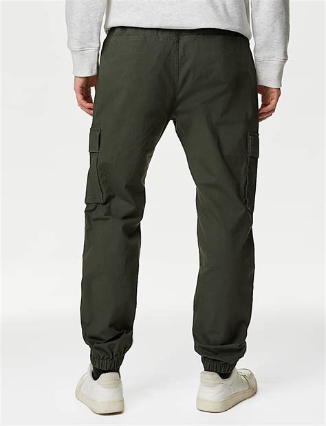 Buy Elasticated Waist Ripstop Cargo Trousers at Marks & Spencer