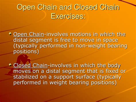 Open Chain Closed Chain Exercises Examples at Zara Khull blog