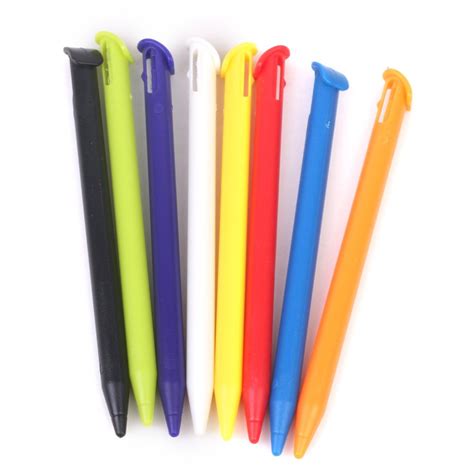 NF Pack of 8 Colorful Plastic Replacement Stylus Touch Screen Pen Sets ...