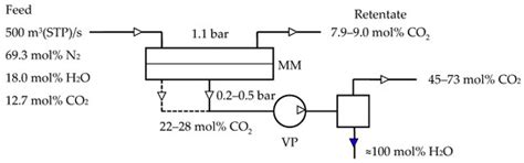 Simulation of the Membrane Process of CO2 Capture from Flue Gas via ...