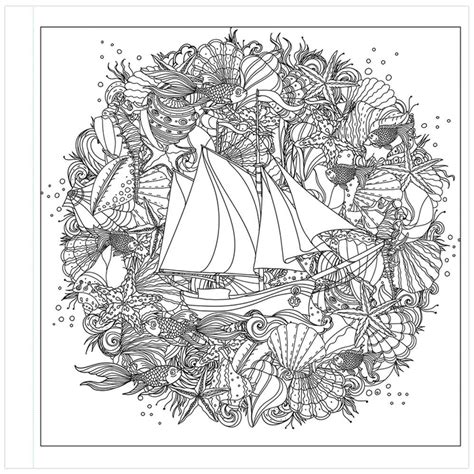 Navneet Serene Seascapes Coloring Book - 44 Designs