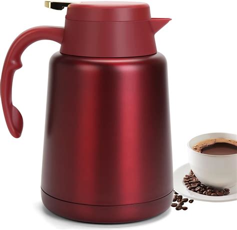Amazon.com: GearRoot 51oz Thermal Coffee Carafe Coffee Pot, Stainless ...