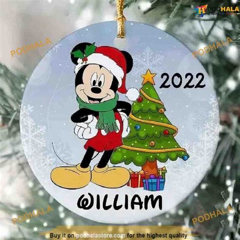 Personalized Mickey Mouse Christmas, Disney Christmas Tree Ornaments ...