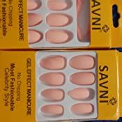 Business Ventures 24 Pc/Set Pink Natural Reusable Artificial Nail With ...