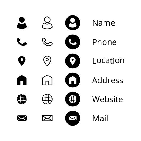 Symbols for Business Cards 的图像结果