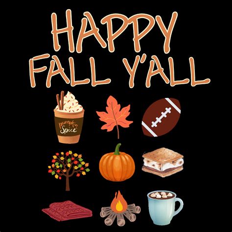 Happy Fall Yall Png Download, Png Fall File, Digital Download, Autumn ...