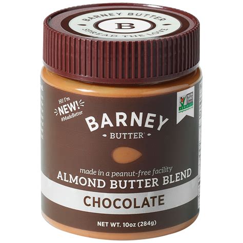 Barney Butter, Barney Butter, Almond Butter Blend, Chocolate, 10 oz ...