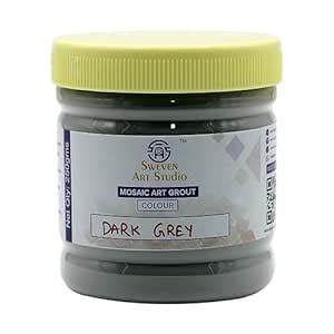 Sweven Art, Ready-to-Mix Tile Grout Powder for Mosaic Art in Dark Grey ...