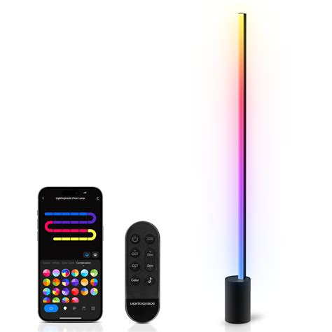 Smart Floor Lamp with Remote, Corner Floor Lamp, 16 Million DIY RGB ...