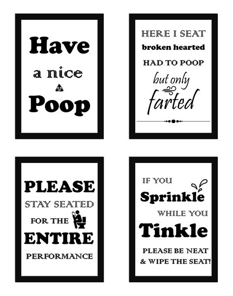 Funny Bathroom Sayings