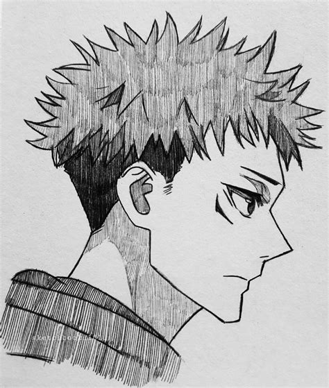 Itadori yuji sketch jujutsu kaisen fanart | Anime sketch, Easy drawings sketches, Easy drawings