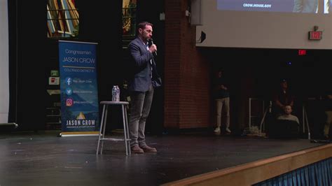 Rep. Jason Crow hosts town hall at Aurora high school | 9news.com