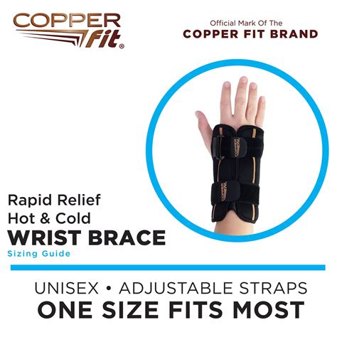 Copper Fit Rapid Relief + Adjustable Wrist Brace - Shop Sleeves ...