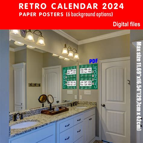 02 Retro Calendar 2024 - Inspire Uplift