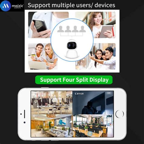 WiFi 10 X Zoom 3 MP Smart Security Camera Binocular Zoom Wide Angle 36 ...