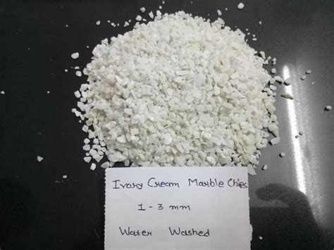 Granular Water Wash White Marble Crushed Stone aggregate at Best Price ...