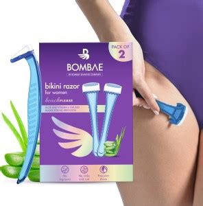 Bombae Reusable Bikini Razor for Women | Aloe & Vitamin E Infused ...