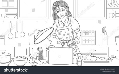Cooking Coloring Pages 的图像结果
