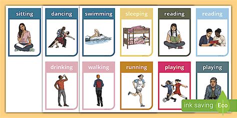 Older Learners: What Are They Doing? Verb Cards
