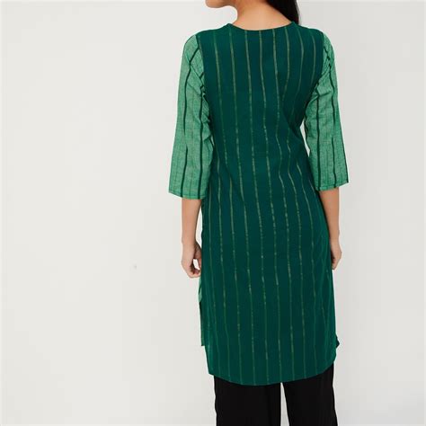 Buy Women Striped Straight Kurta Online at just Rs. 599.0 ...