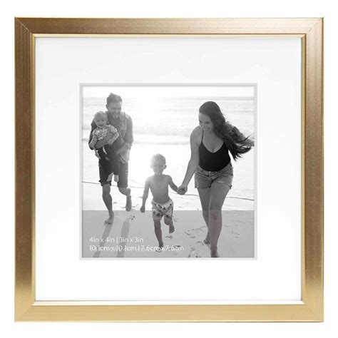 Champagne Aluminum Tabletop Picture Frame, 4"