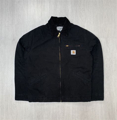 Carhartt Carhartt WIP OG Detroit Black Work Jacket | Grailed