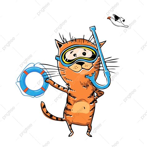 Scuba Diver Cartoon Clipart Cats