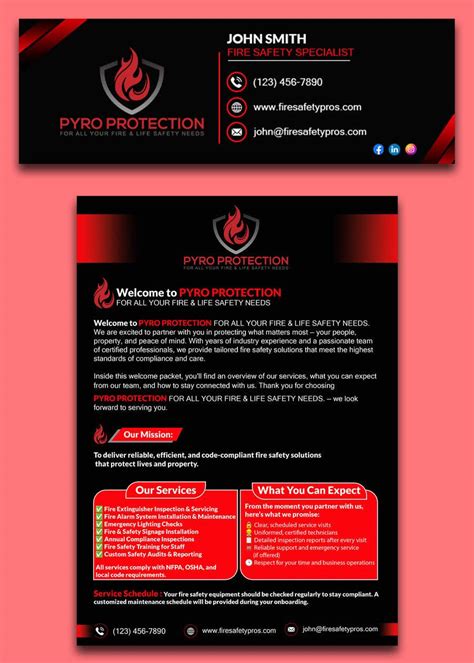 Entry #77 by metulmiah2024 for Fire Safety Business Modern Email ...