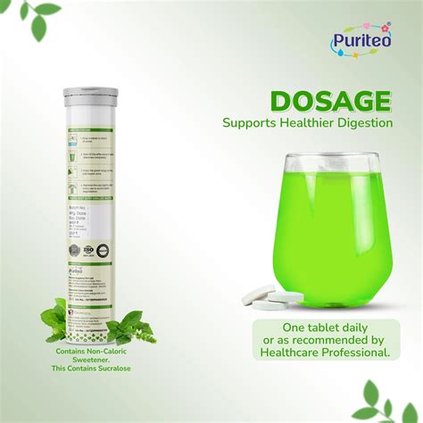 Puriteo Digestive Enzyme Effervescent Tablets | Gut Health & Digestion