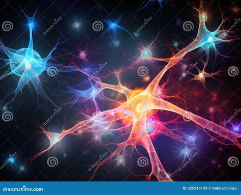 Neuron, Neural Connection Visualization of Transmission of Nerve ...
