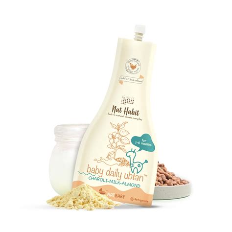 Buy Nat Habit Baby Bath Ubtan - Daily Ubtan With Charoli Milk Almond ...