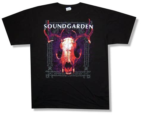 SOUNDGARDEN "GLOW SKULL" BLACK T SHIRT NEW OFFICIAL ADULT TOUR MERCH ...