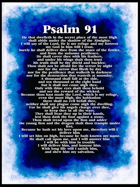 Psalm 91 To Print at Paul Caison blog