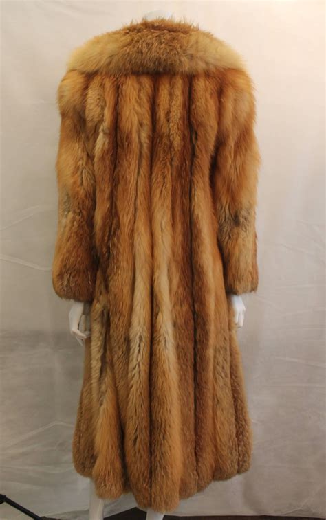 Custom Full Length Golden Fox Fur Coat - M/L For Sale at 1stDibs | full ...