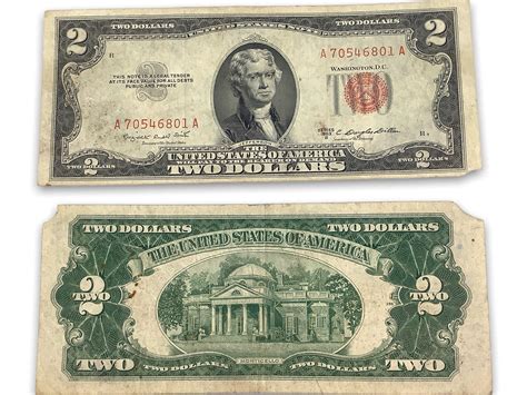 Lot - 17 U.S. $2.00 Bills + 2 $1.00 Silver Certificate Star Notes
