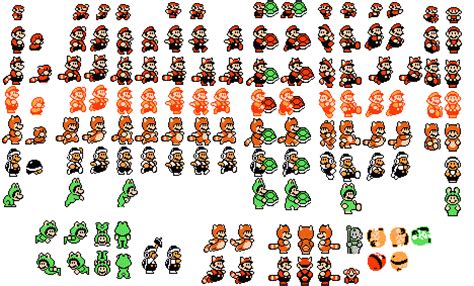 Un Manuel de la Vie, Mario Sprite Sheet from Super Mario Bros. 3.