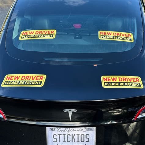 Snapklik.com : Stickios Non-Magnetic New Driver Stickers - Removable ...