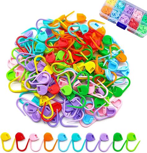 Amazon.com: AxiyanX Mix Color Crochet Markers,150 PCS Bulk Crochet ...