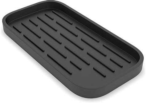 HARI Kitchen Sink Organizer | Silicone Sponge Holder - Storage Tray for ...