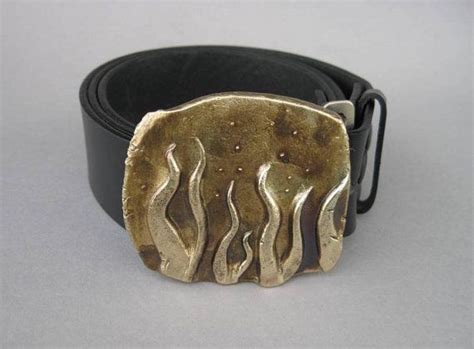 Flames Forged Bronze Belt Buckle | Belt buckles, Bronze, Forging