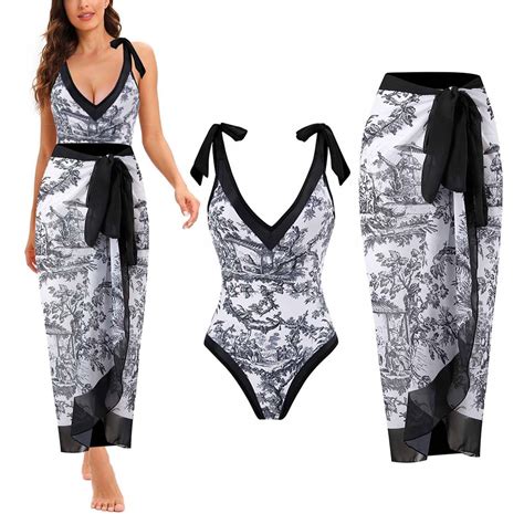 Swimsuit with Matching Cover Up Set,Women Floral Print Beach Swimsuit ...