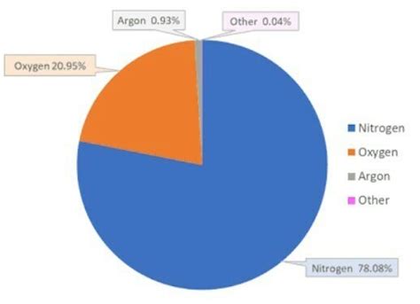 draw a pie chart of 30 cm diameter on composition of air with their ...