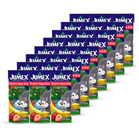 Jumex Strawberry-Banana Nectar, 6.76 Fl Oz Recyclable Box Three-Pack ...