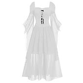 Retro Vintage Punk & Gothic Medieval Dress Witch Fancy Dress Women's ...