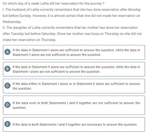 IBPS Clerk Reasoning Test 14